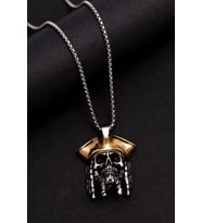 Jack Sparrow - Erkek Kolye - Jack Sparrow Figürlü Erkek Çelik Kolye 5213256488995 5213256488991 (Gold)