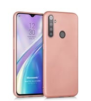 Microsonic Matte Silicone Realme 5i Kılıf (Rose)
