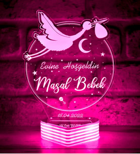 Kişiye Özel, Yenidoğan Bebek Doğum Hediyesi (Pembe)