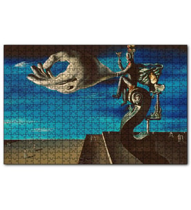 Cakapuzzle Dali Salvador Sürrealizm Görseli  Puzzle Yapboz MDF (Ahşap) (500 Parça)