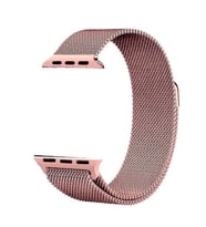 Apple Watch Ultra 49mm Kordon KRD-01 Metal Kordon (Pembe)