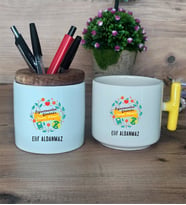 Öğretmenler Günü Hediyesi Hediye Sepeti Kupa Bardak T Kulplu, Kalemlik Hediyeleri Öğretmenler Günü Hediyesi (Model 5)