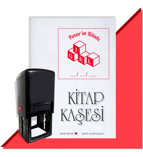 Kişiye Özel  Girl Tarihli Kitap Kaşesi (Kırmızı)