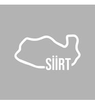 Siirt Harita Araba Sticker siyah 18x10 CM (Beyaz)