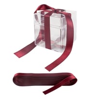 Saten Kurdele 1 CM 10 mt (Bordo)