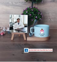 En İyi Doktor Fotoğraflı Dekoratif Taş, Kupa Bardak Beyaz Hediye (Model 8)