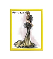 36x46 Fotoğraf Çerçevesi Modern Ofis Sanat Ev Home Ofis Dekoratif Çerçeveler Ev Oturma Odası Salon Dekorasyon Resim Çerçeveleri Diploma Belge Sertifika Çerçeveleri (Sarı)