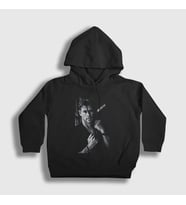 Presmono Unisex Çocuk Beyaz Grayscale Chris Hemsworth Kapüşonlu Sweatshirt 358679tt (Siyah)