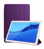 Huawei MediaPad T3 10 Kılıf PU Deri Smart Standlı Case (Mor)