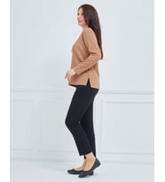 Kadın Kışlık Günlük Anne Penye Bluz (Camel)