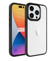 Apple iPhone 15 Pro Kılıf Krom Kılıf (Siyah)