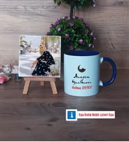 Arapça Öğretmeni Fotoğraflı Dekoratif Taş, Kupa Bardak Beyaz Hediye Öğretmenler Günü Hediyesi (Model 3)