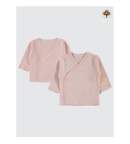 Civil Baby Bebek Organik İç Dış Zıbın Takımı 0-1 Ay Pembe (Pembe)