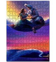 Cakapuzzle Alattinin Lambası Sevgili Lamba Görseli Puzzle Yapboz MDF (Ahşap) (255 Parça)
