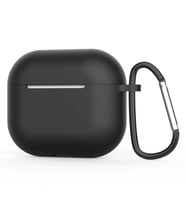 Apple Airpods 3. Nesil Uyumlu Kılıf Standart Yumuşak Silikon Uyumlu Kılıf (Siyah)