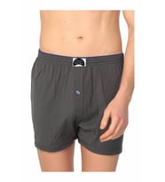 Gümüş 3 Adet Siyah Renk Penye Boxer (Füme)