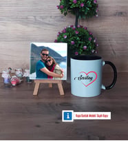Sevgiliye Hediye Fotoğraflı Dekoratif Taş, Kupa Bardak Beyaz Hediye (Model 11)