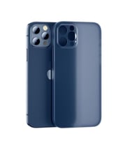 Apple iPhone 12 Pro Kılıf İnce Lüks Kamera Çıkıntılı PP Silikon (Saks)