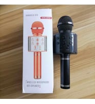 WS-858 Karaoke Mikrofon Ve speaker  (Siyah)