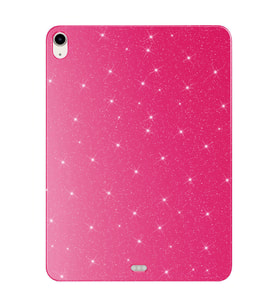 iPad 10.9 2022 (10.Nesil) Tablet Koton Işıltılı Parlak Görünümlü Kılıf (Koyu Pembe)
