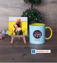 Love Yourself Fotoğraflı Dekoratif Taş, Kupa Bardak Beyaz Hediye (Model 7)
