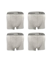 Tan Yıldız 4'lü Likralı Erkek Boxer (Gri)