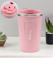 Kişiye Özel 350 ML Çelik Termos (Pembe)