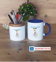 Metalurji ve Malzeme Mühendisi Kalemlik, Kupa Bardak T Kişiye Özel Hediye (Model 6)