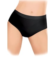 Elite Life A-04-822 Kadın Dikişsiz İz Yapmaz Cep Ağlı Slip Külot (Siyah)