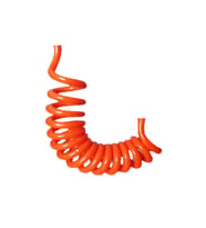 Plasyay Spiral Basınçlı Kompresör Hava Hortumu 8x14 mm 2.5 Metre (Turuncu)