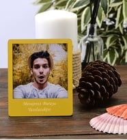 Kişiye Özel Polaroid Resim Çerçevesi (Sarı)