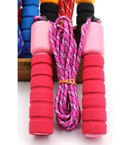 Çok Renkli Sayaçlı Atlama İpi Çocuklara Özel Atlama İpi Çocuk Oyun Atlama Ipi Kardiyo İpi (Pembe)