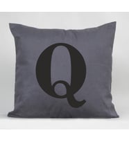 Q Harfli Yastık (Antrasit)