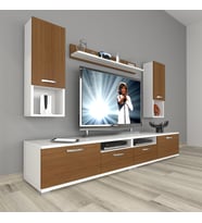 Decoraktiv Eko 5220da Slm Tv Ünitesi Tv Sehpası (Beyaz - Ceviz)
