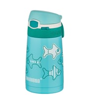 Vagonlife Shamobo Çocuk 350 ML Çelik Termos Pipetli-Paslanmaz-Bpa İçermez 7 Renk-FFSH350MLCELİK (Turkuaz)
