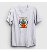 Presmono Unisex Sarı Water Is Life Çiçek T-Shirt 289190tt (Beyaz)