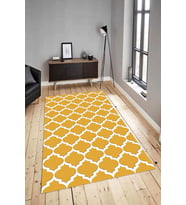 Dijital Baskılı Yıkanabilir Kaymaz Modern Renkli Salon Halısı Mutfak Halısı Yolluk ND-HY-923 (Sarı)