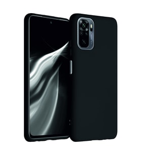 Xiaomi Redmi Note 10S Kılıf Kamera Korumalı Silikon Rubber Arka Kapak (Siyah)