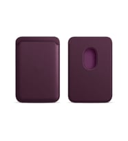 Sneezy İphone 14-14 Plus-14 Pro-14 Pro max Uyumlu Birinci Sınıf Magsafe Cüzdan Magsafe Deri Kartlık (Mor)