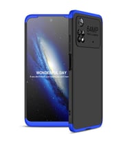 Xiaomi Poco M4 Pro 4G Kılıf Zore Ays Kapak (Siyah-Mavi)