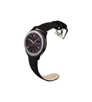 BİPOWER Huawei Watch 22mm KRD21 Süet Kordon (Siyah)
