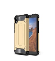 Xiaomi Redmi 7A Kılıf Crash Zırh Silikon Kılıf (Gold)