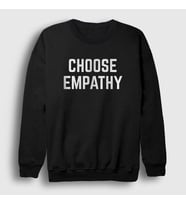 Presmono Unisex Beyaz Choose Empathy Selena Gomez Sweatshirt 320049tt (Siyah)