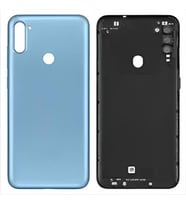 Samsung Galaxy A11 kasa Arka Pil Batarya Kapağı (Tuş Takımı) (Siyah)