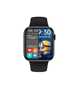 Hw16 Akıllı Saat Smart Watch 1.75 inc Ekran Türkçe Menü Konuşma Özellikli Tüm Akıllı Telefonlarla Uyumlu (Siyah)