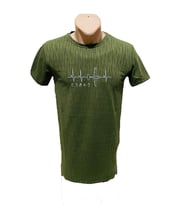 Likralı Erkek Slim Fitt Tişört (Haki)