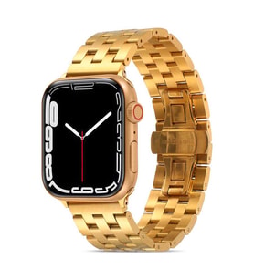 Apple Watch Ultra 49mm Kordon KRD-20 Metal Kordon (Gold)