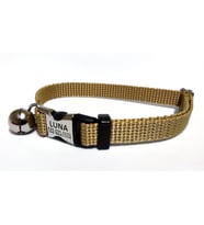 Metal Kilitli Kedi tasması, kedi künyesi, kedi isimlik, isimli kedi tasması, köpek tasması, isimli köpek tasması, köpek künyesi, köpek isimlik (Gold)