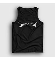 Presmono Unisex Beyaz Logo Immortal Atlet 150923tt (Siyah)