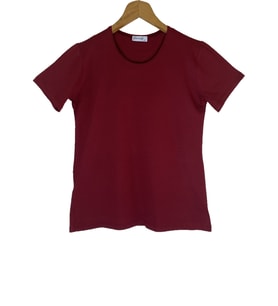 Kadın Kısa Kollu Bisiklet Yaka Body  (Bordo)